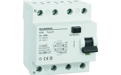 Jordfelsbrytare, B-typ, 63A, 4-polig, 300mA