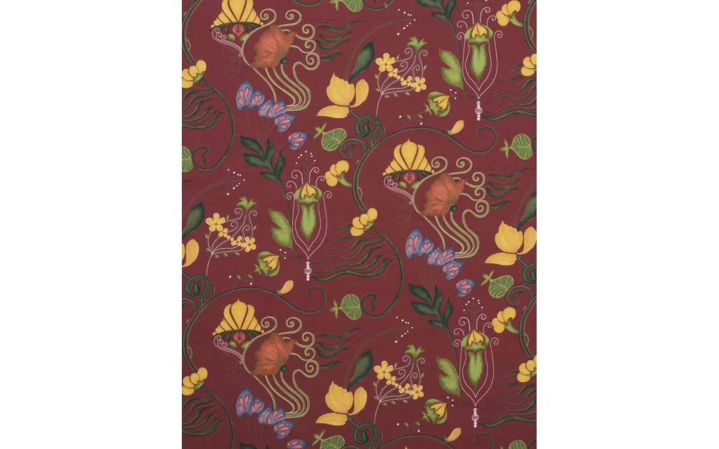 José Bomullstyg Metervara 140cm Vinröd