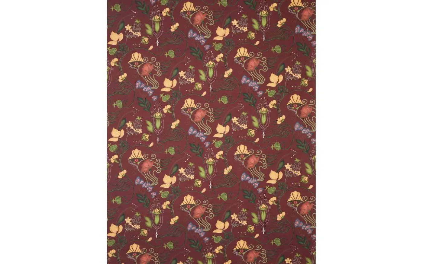 José Bomullstyg Metervara 140cm Vinröd