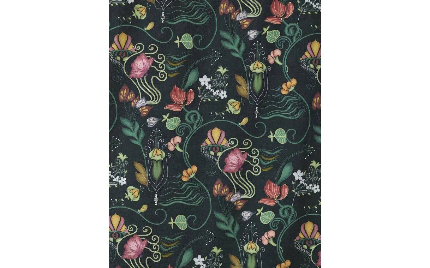 Svanefors José Gardin Svart 135x240cm* Mönstrade Gardiner