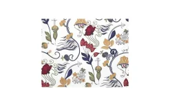 Gardinkappa Metervara<Svanefors José Gardinkappa Bomullstyg Metervara Blå 50cm