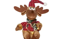 Julbyar Och Figurer|Batteri Julpynt Inomhus<Star Trading Joylight Batteridriven Älg 21cm Brun