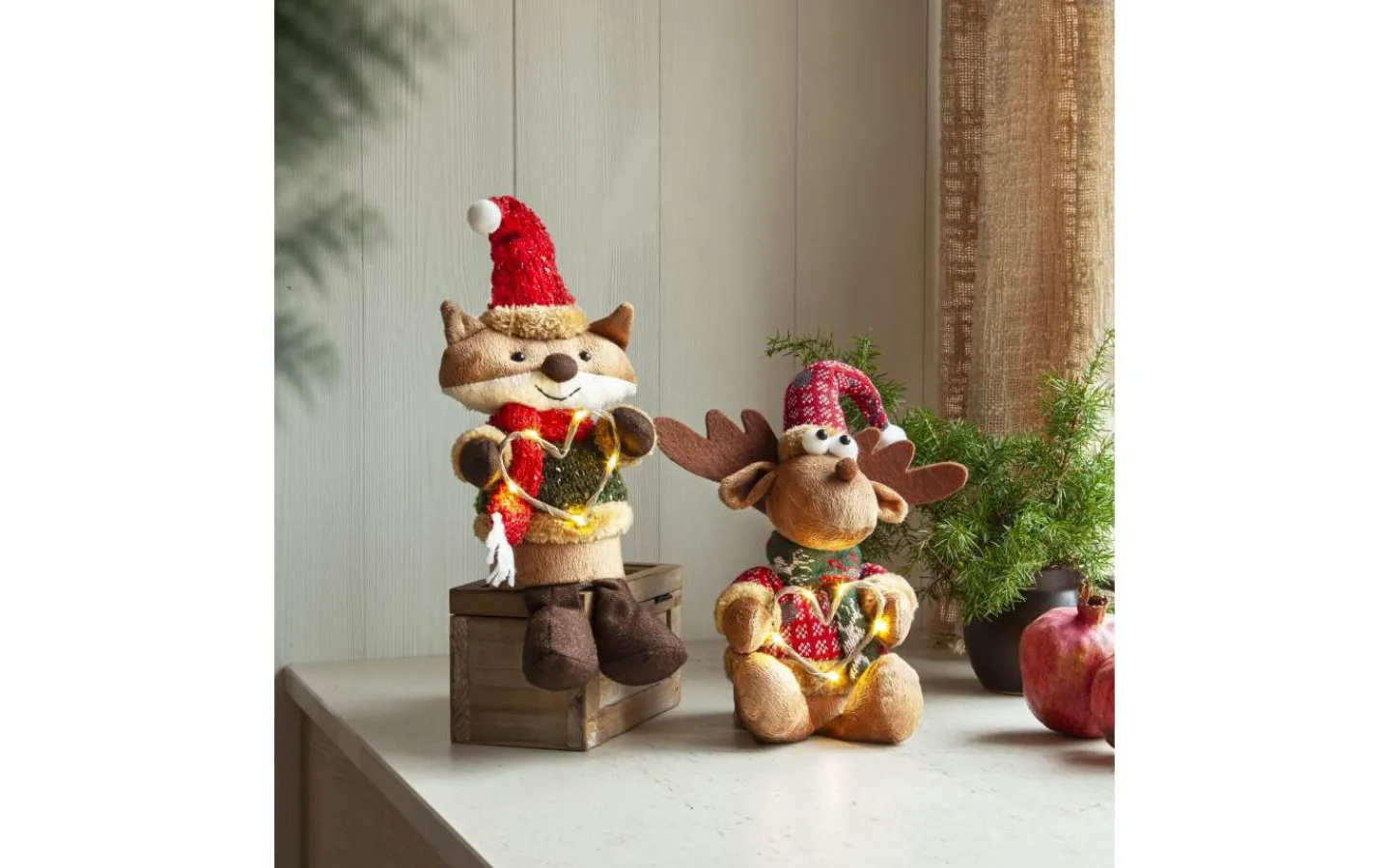 Julbyar Och Figurer|Batteri Julpynt Inomhus<Star Trading Joylight Batteridriven Älg 21cm Brun