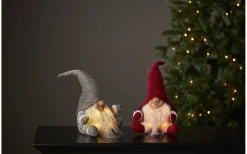 Batteri Julpynt Inomhus<Star Trading Joylight Batteridriven Tomte 34cm Röd