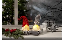 Joylight Dekorationsfigur Tomte 32cm Silver