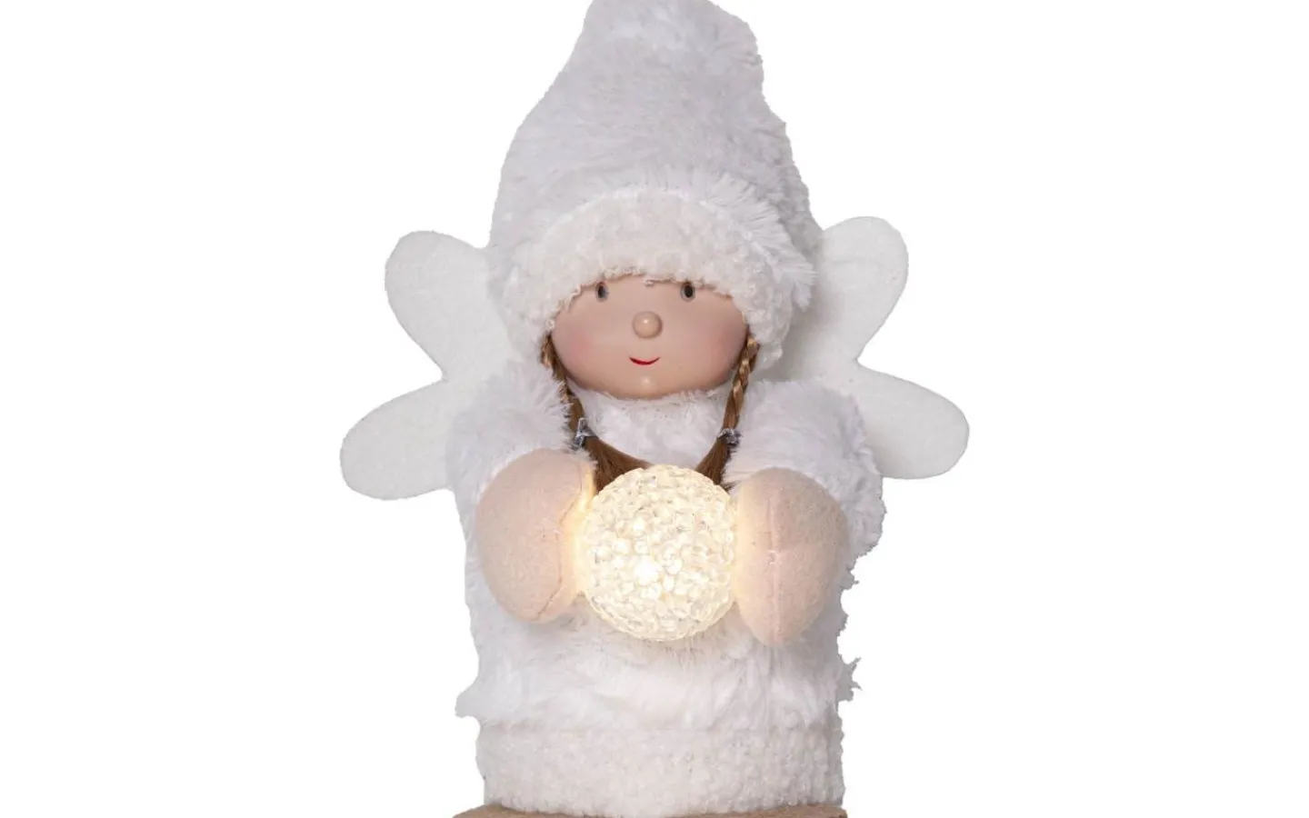 Batteri Julpynt Inomhus<Star Trading Joylight Dekorationsfigur Ängel 20cm Vit
