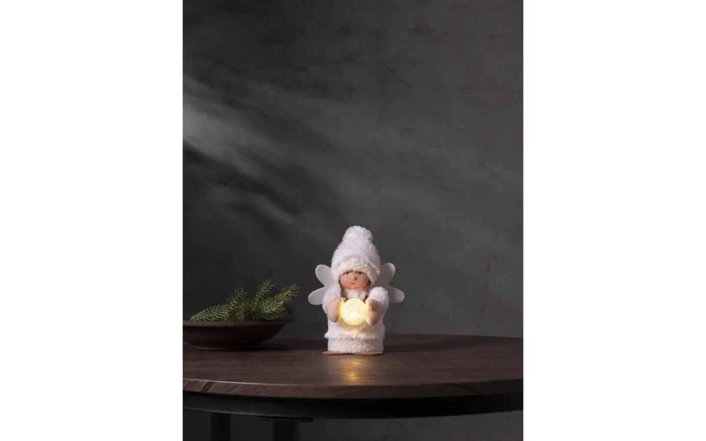 Batteri Julpynt Inomhus<Star Trading Joylight Dekorationsfigur Ängel 20cm Vit