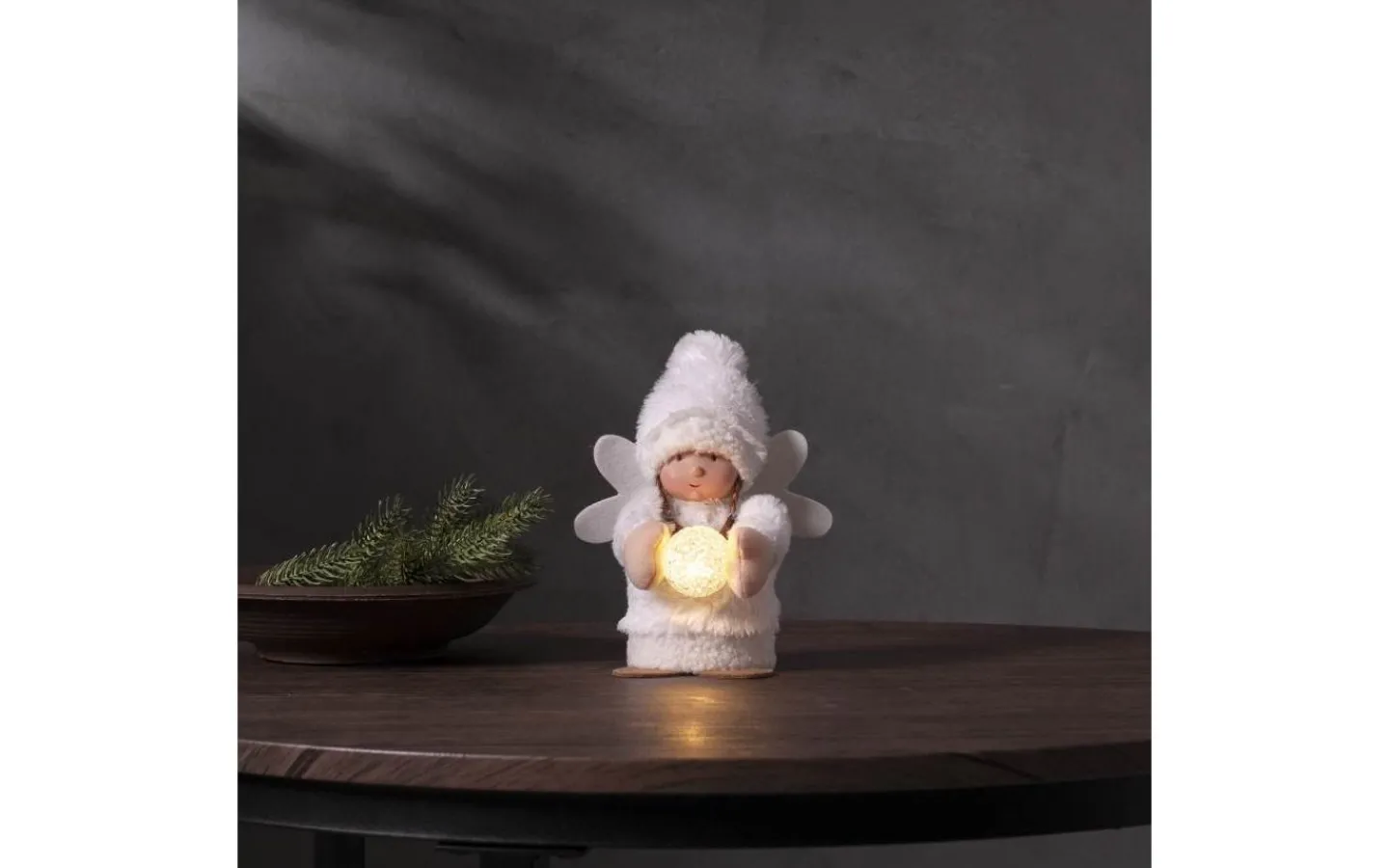 Batteri Julpynt Inomhus<Star Trading Joylight Dekorationsfigur Ängel 20cm Vit