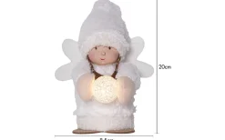 Batteri Julpynt Inomhus<Star Trading Joylight Dekorationsfigur Ängel 20cm Vit