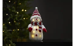 Star Trading Joylight Snögubbe Röd* Batteri Julpynt Inomhus