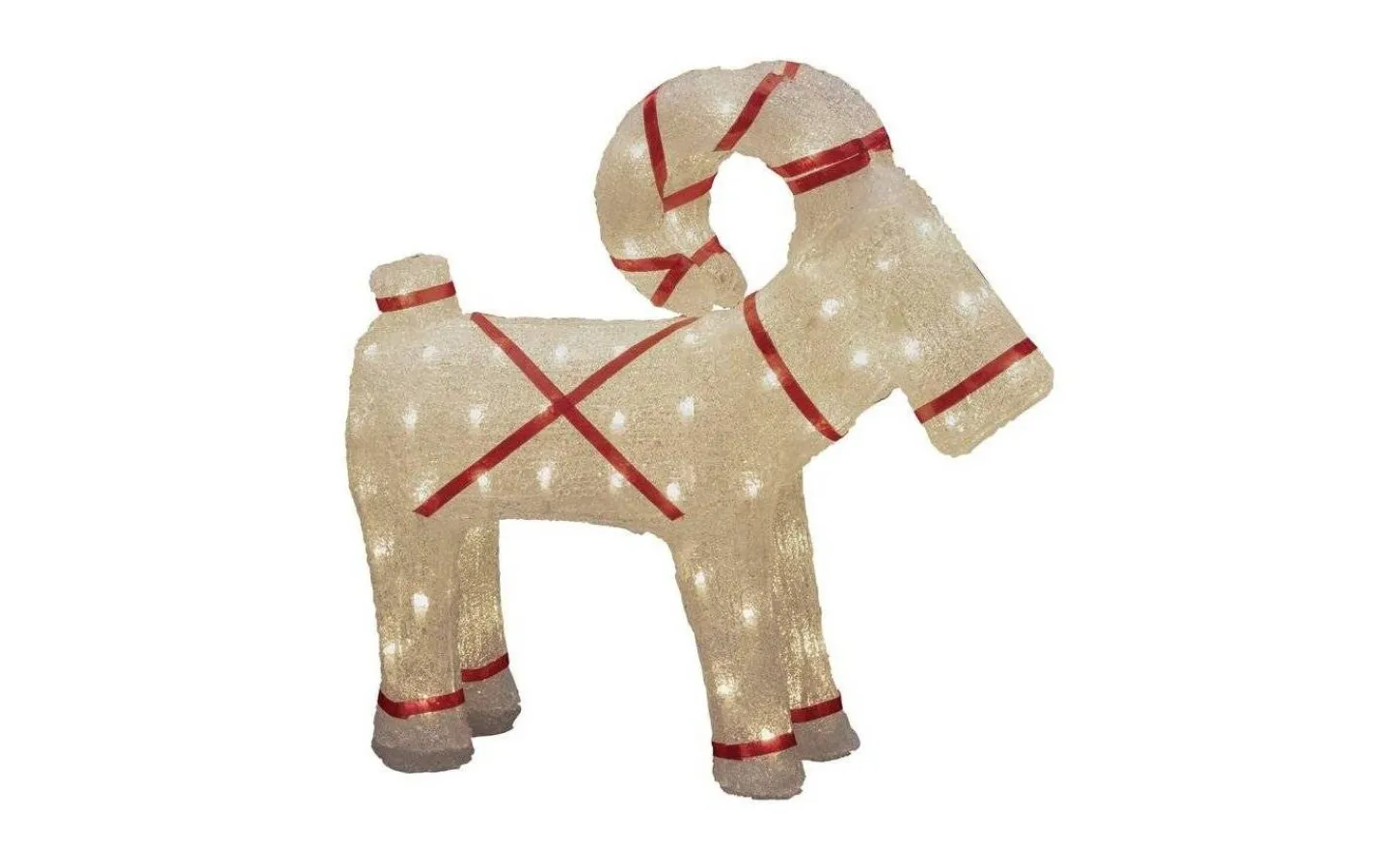 Konstsmide Julbock 48cm Vit IP44* Julpynt Utomhus