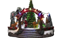 Julbyar Och Figurer|Batteri Julpynt Inomhus<Konstsmide Juldekoration Zoo med Musik