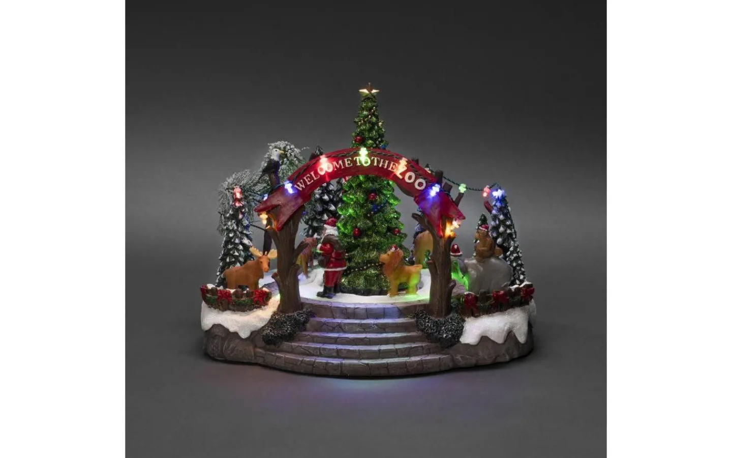 Julbyar Och Figurer|Batteri Julpynt Inomhus<Konstsmide Juldekoration Zoo med Musik