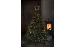 Julgransbelysning med Toppstjärna 2,8m Silver Inomhus