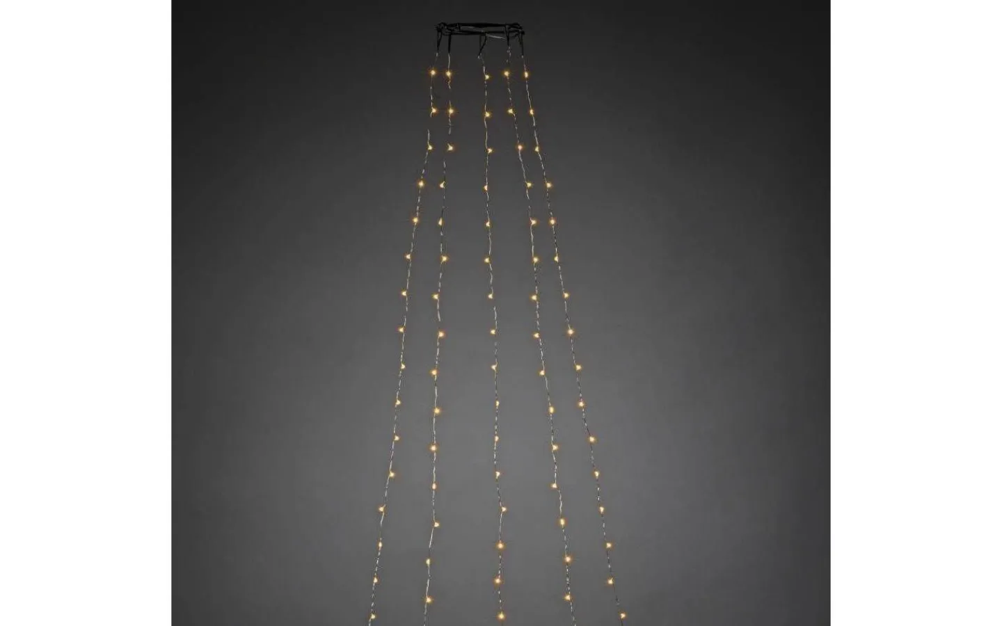 Julgransbelysning<Konstsmide Julgransslinga 180cm Amber APP Inomhus