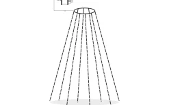 Julgransbelysning<Star Trading Julgransslinga Dew Drop Micro 2m Multifärgad 160LED IP44