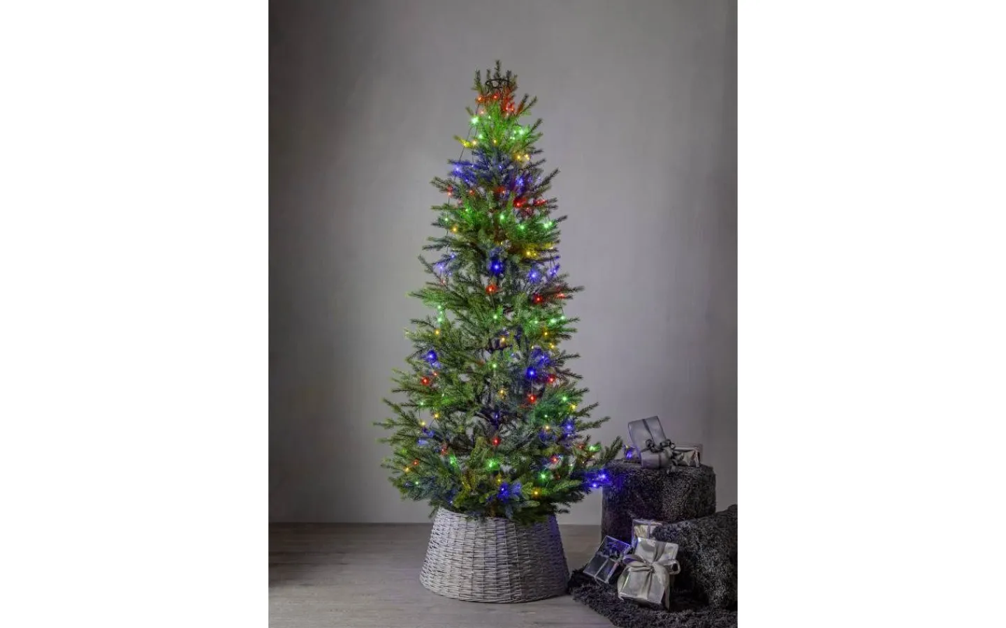 Julgransbelysning<Star Trading Julgransslinga Dew Drop Micro 2m Multifärgad 160LED IP44