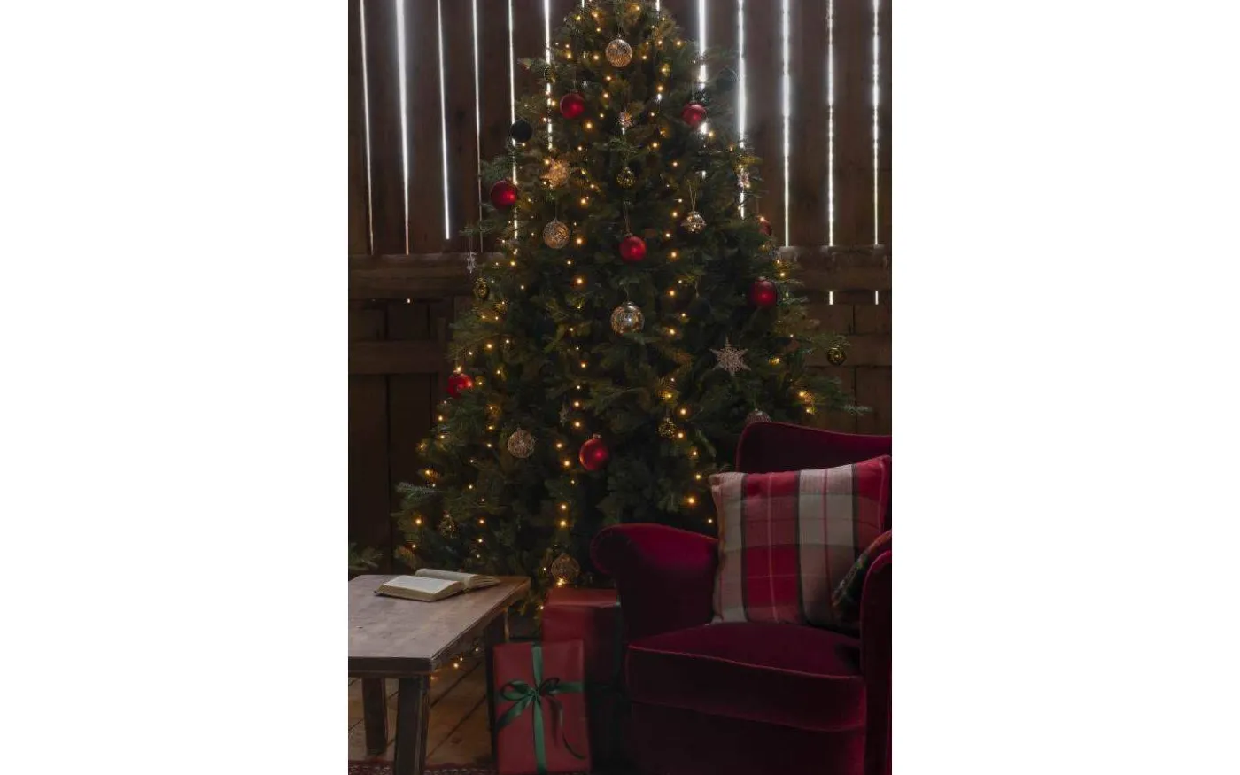 Julgransslinga 2,4m Frost Amber, Timerfunktion Inomhus