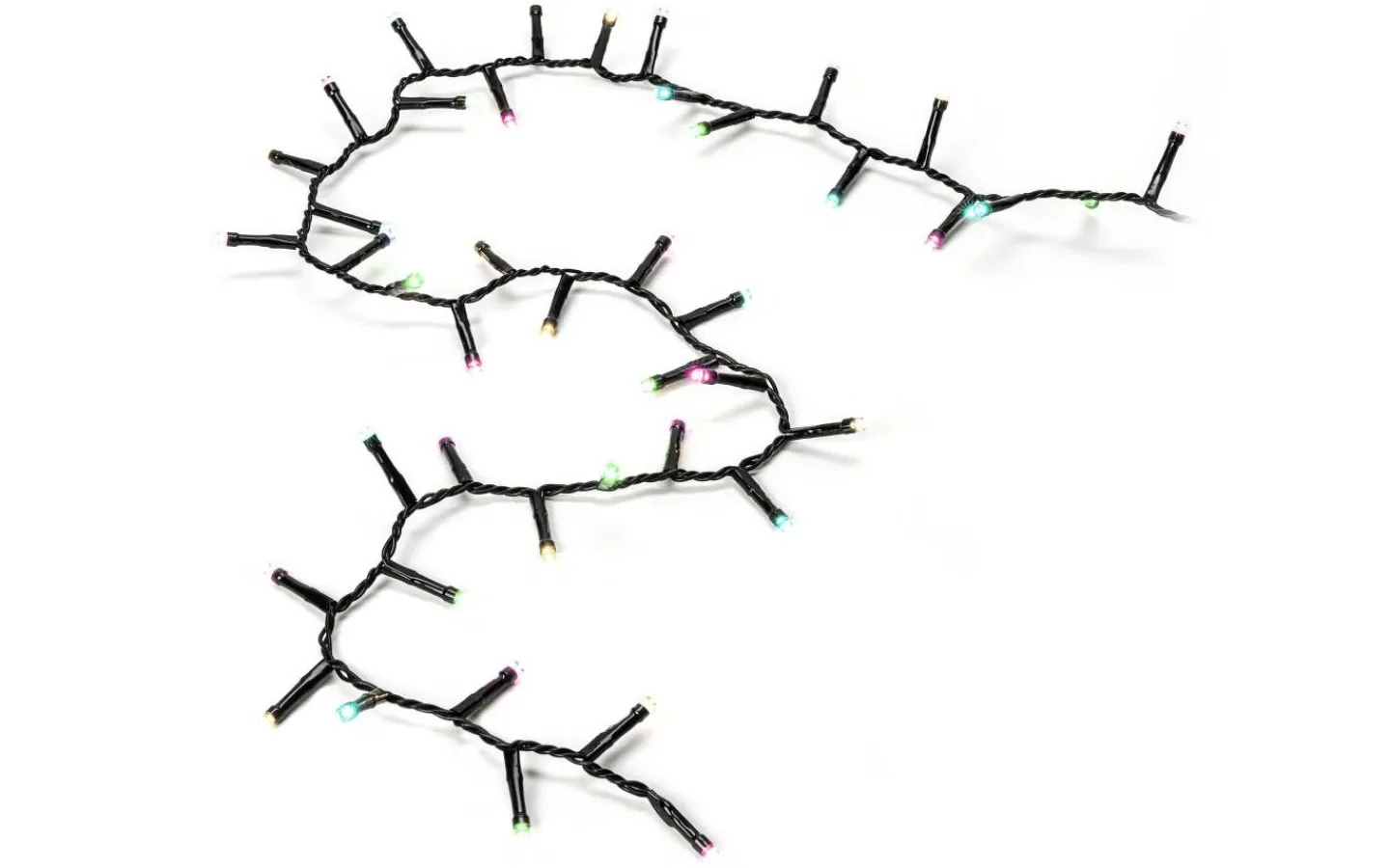 Korta Ljusslingor (1-10M)|Clusterslingor<Konstsmide Julgryning Clusterslinga 8,78m 400L Pastellfärger LED IP44