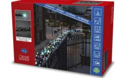 Korta Ljusslingor (1-10M)|Clusterslingor<Konstsmide Julgryning Clusterslinga 8,78m 400L Pastellfärger LED IP44