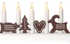 Visa Alla Adventsljusstakar|Adventsljusstakar 0-30 Cm<Star Trading Julia Adventsljusstake 15cm Brun