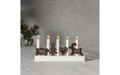 Visa Alla Adventsljusstakar|Adventsljusstakar 0-30 Cm<Star Trading Julia Adventsljusstake 15cm Brun