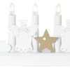 Julia Adventsljusstake Änglar Vit 15cm