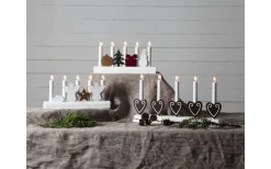 Julia Adventsljusstake Änglar Vit 15cm