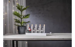 Adventsljusstakar 0-30 Cm<Star Trading Julia Tomte med Släde Ljusstake 15cm