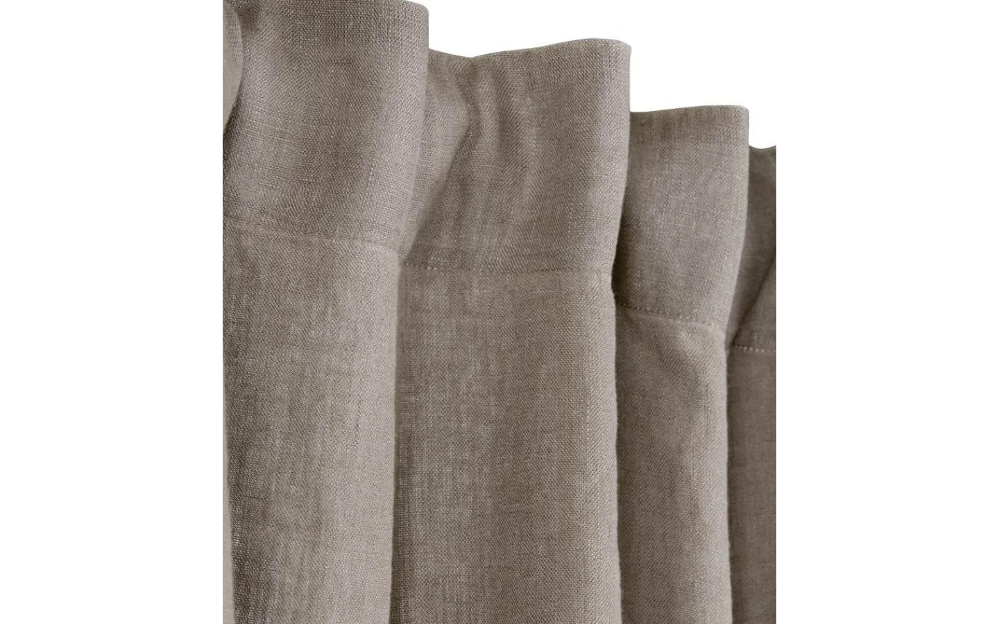 Enfärgade Gardiner<Svanefors Julie Gardin 145x280cm 2-pack Lin