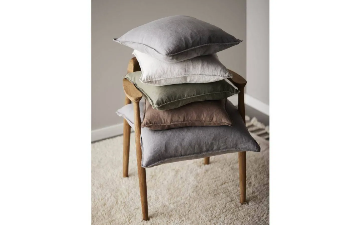 Svanefors Julie Kuddfodral 45x45cm Grå* Kuddfodral