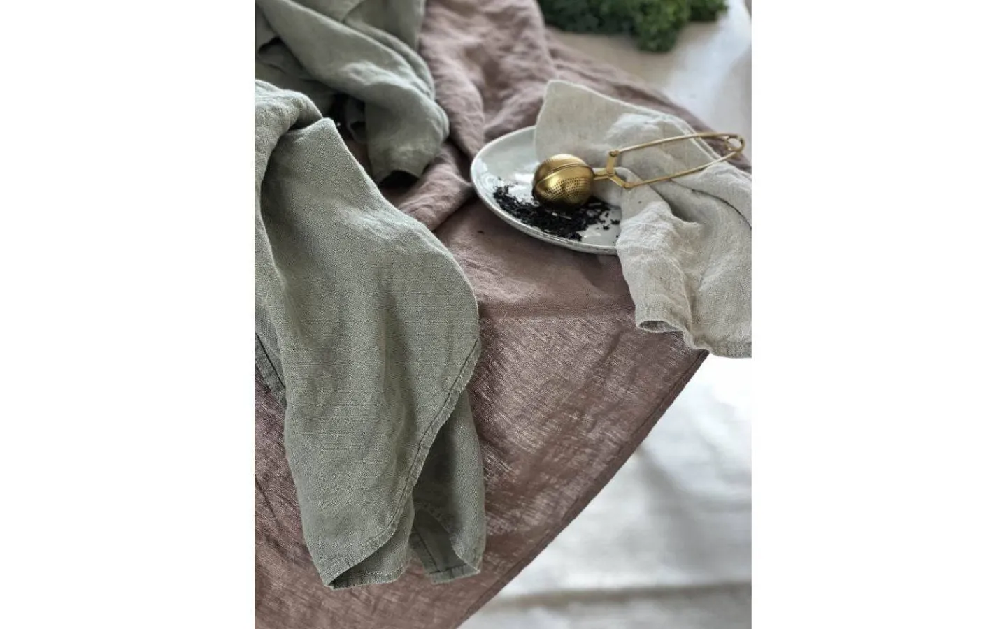 Svanefors Julie Linnetyg Metervara 150cm Mossa* Linnetyg Metervara|Visa Alla Tyger I Metervara