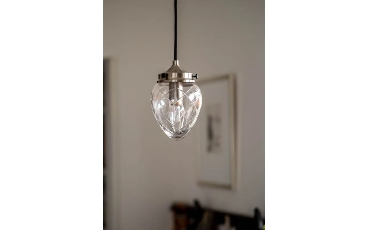 Juni Fönsterlampa 11cm Antikstål/Klar