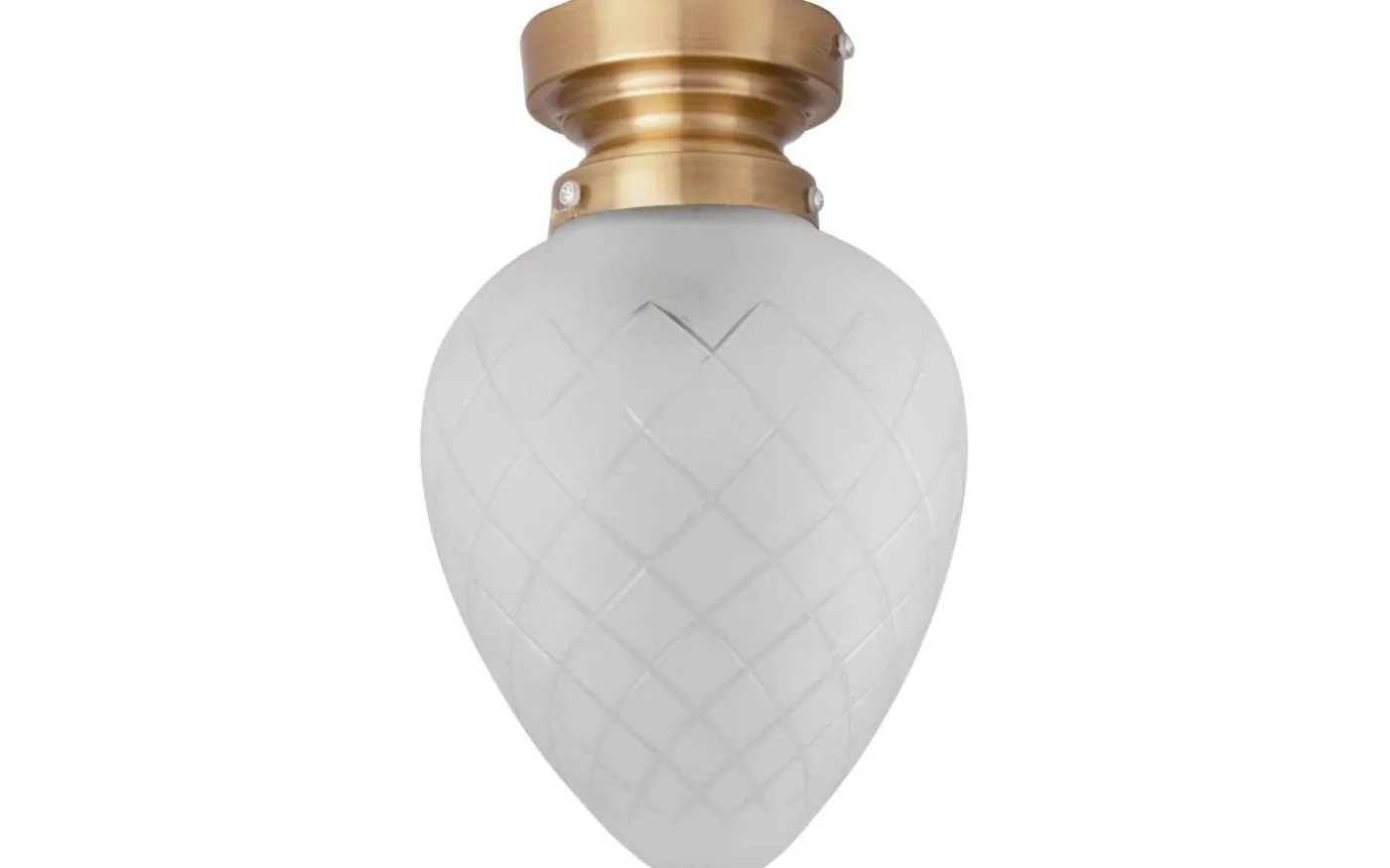 Juni Plafond 20cm Borstad Mässing/Frostad IP44