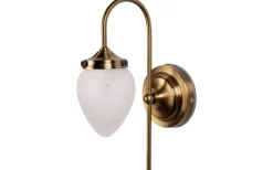 Juni Vägglampa Mässing/Opal IP44