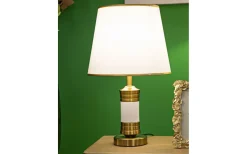 Bordslampor<Mauro Ferretti Jupiter Bordslampa 52cm Vit/Guld