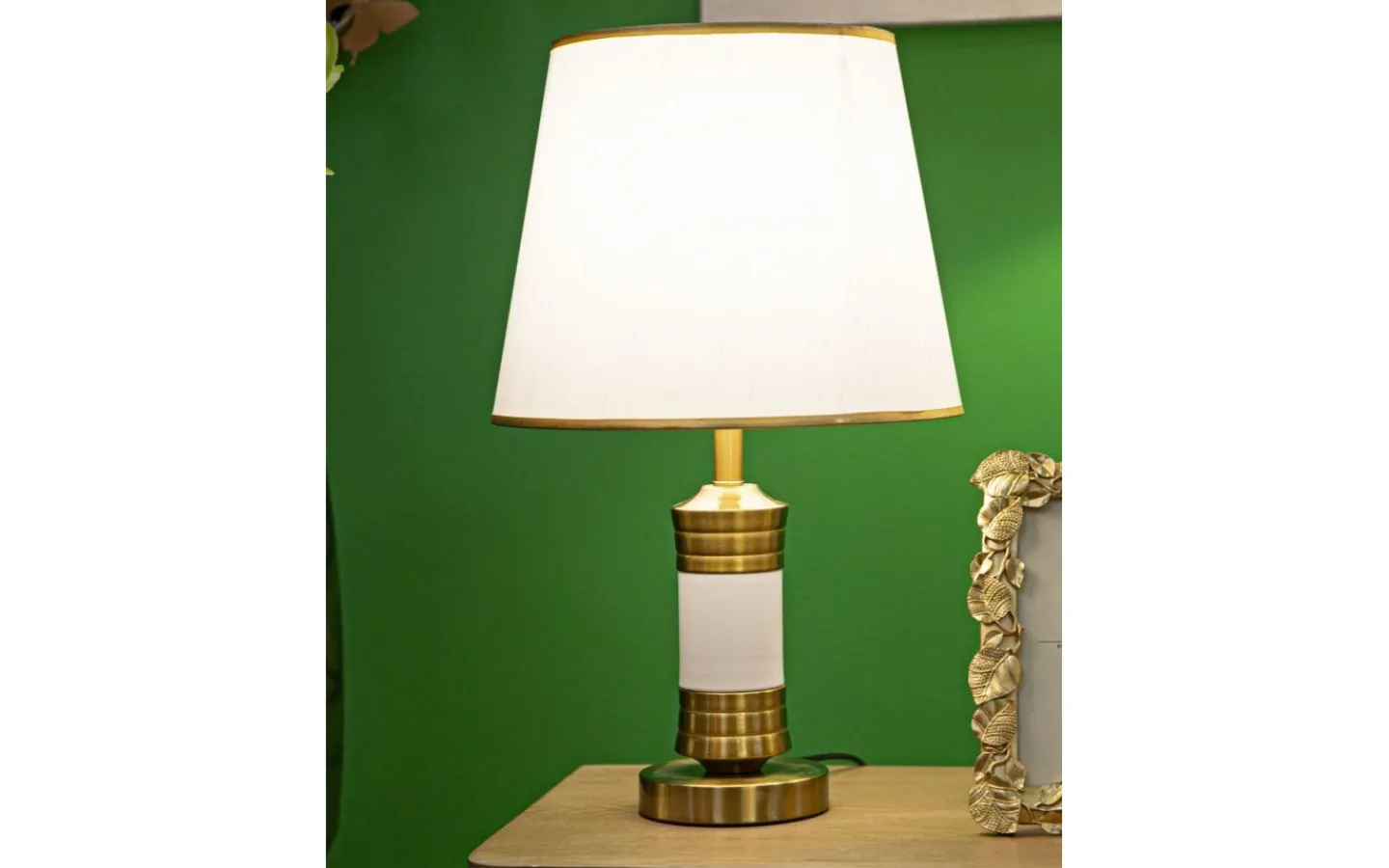 Bordslampor<Mauro Ferretti Jupiter Bordslampa 52cm Vit/Guld