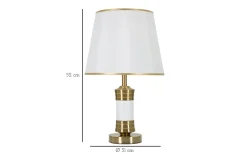 Bordslampor<Mauro Ferretti Jupiter Bordslampa 52cm Vit/Guld