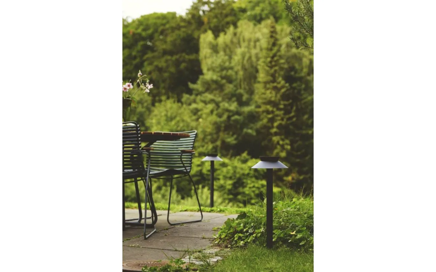 Justina Solcellslampa Rörelsesensor Pollare 60cm Svart IP44