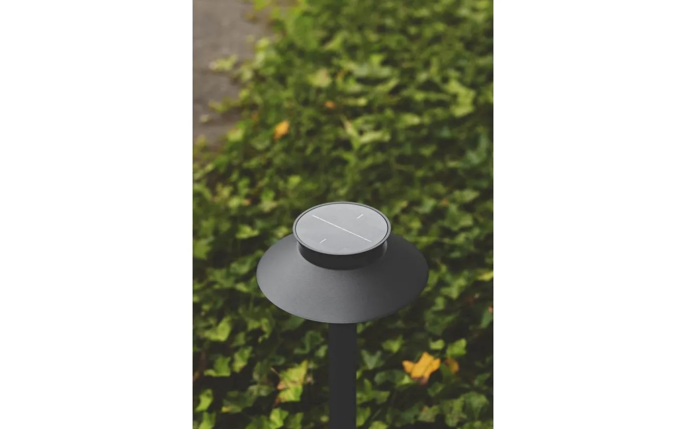 Justina Solcellslampa Rörelsesensor Pollare 60cm Svart IP44