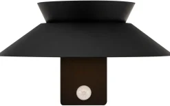 Justina Solcellslampa Rörelsesensor Vägglampa Svart IP44