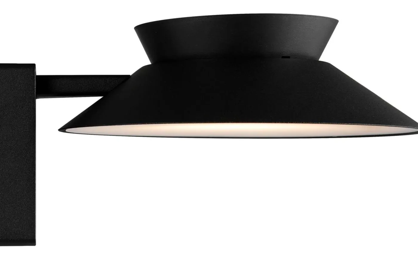 Justina Solcellslampa Rörelsesensor Vägglampa Svart IP44