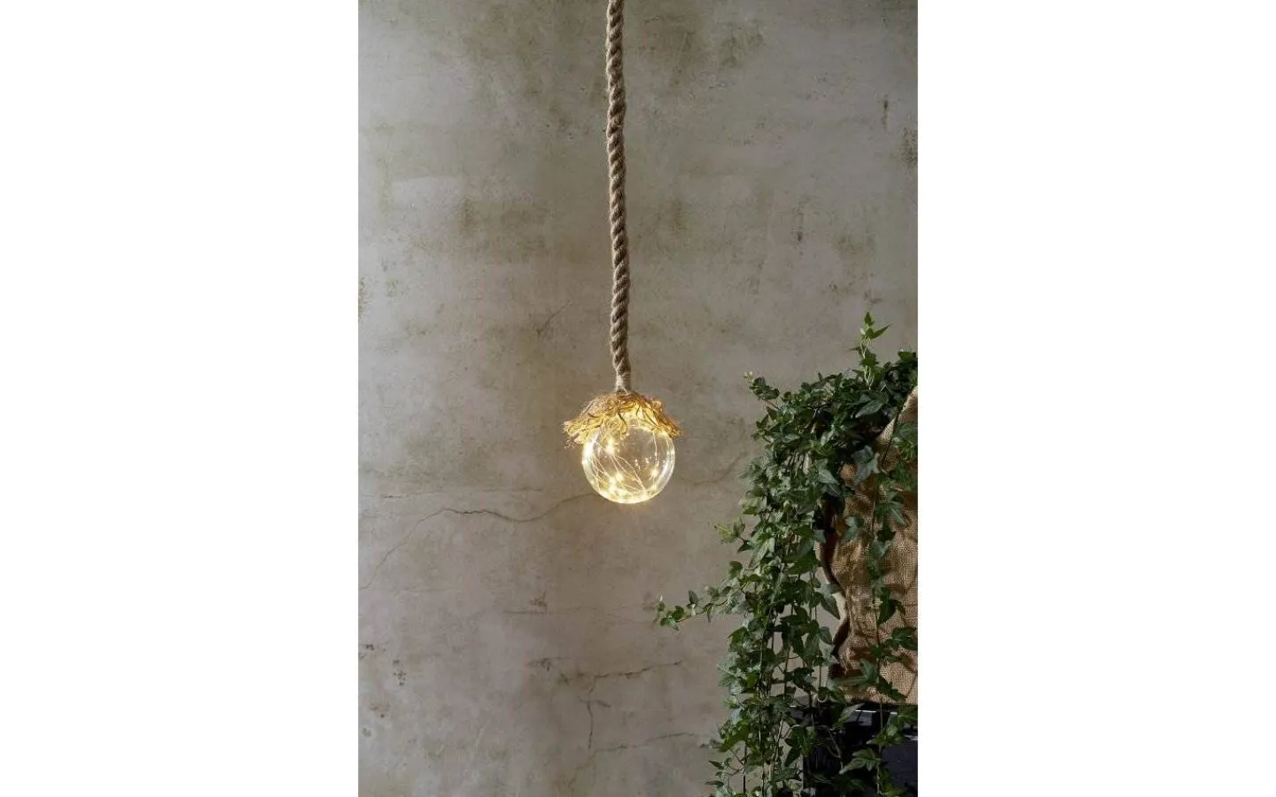 Inomhusdekorationer Batteri|Fönsterlampor<Star Trading Jutta Batteridriven Glasdekoration 10cm