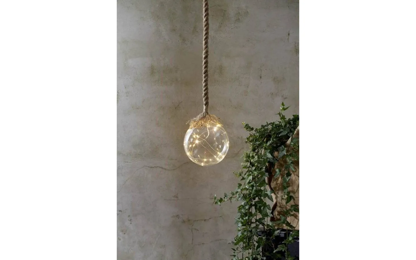 Inomhusdekorationer Batteri|Fönsterlampor<Star Trading Jutta Batteridriven Glasdekoration 15cm