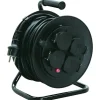 Grendosor & Förlängningskablar<Malmbergs Kabelvinda, Svart, 10 m, IP44