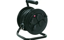 Kabelvinda, Svart, 20 m, IP44