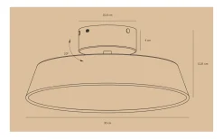 Design for the people Kaito 2 Plafond 30cm LED 3000K 10,5W Grå* Hall & Trappa|Plafonder