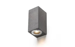 Upp Eller Nedljus Lampor<Rendl Kane Vägglampa 18cm Betong/Mörk Granit IP65