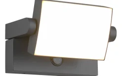 Vägglampor Utomhus|Led Strålkastare<Trio Lighting Kansas Vägglampa LED antracit med rörelsesensor IP54