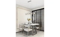 Avlånga Taklampor<Trio Lighting Kaprun Takpendel 5-delad E14 krom/grå